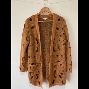 Nordstrom Woven Heart Cardigan SZ L